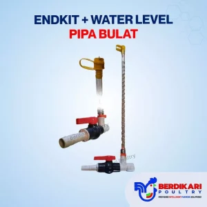 Endkit / End Kit Pipa Bulat + Water Level 26mm
