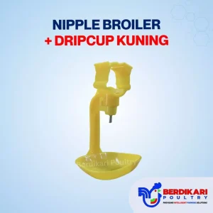Nipple + Dripcup Ayam Pipa Bulat Kuning