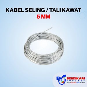 Tali Kawat Baja / Kabel Seling 5mm